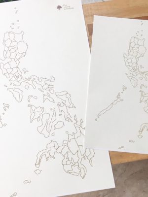 Philippine Blank Map - Large (via GRAB courier only)
