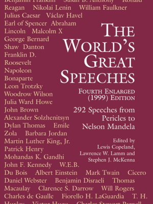 The World's Great Speeches: Fourth Enlarged (1999) Edition