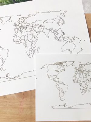 World Blank Map – Medium