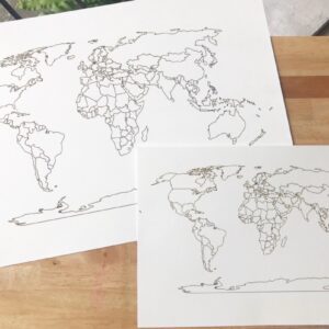 World Blank Map – Medium