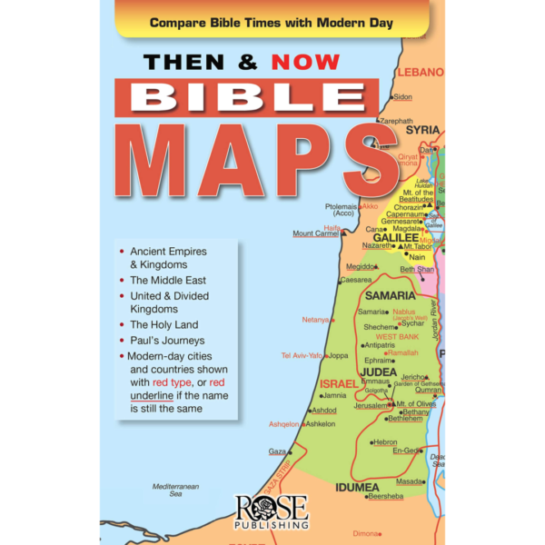 Then and Now Bible Maps – Fold out Pamphlet – Our Living Learning